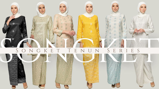 Baju Kurung Moden Songket-baju kurung moden pendek kain songket