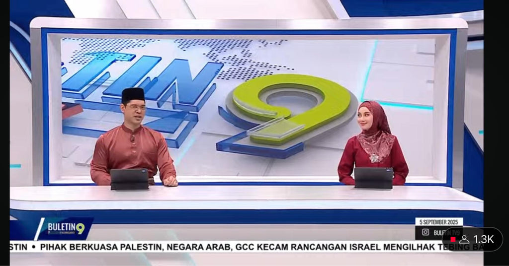 carlanisa dress featured on tv9 malaysia