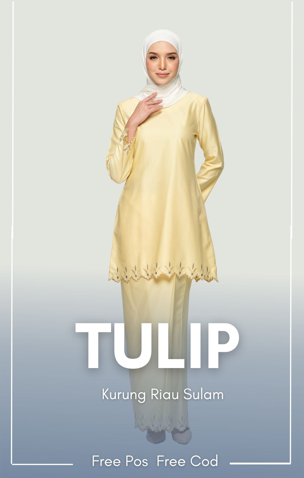 Tulip | Kurung Riau Sulam