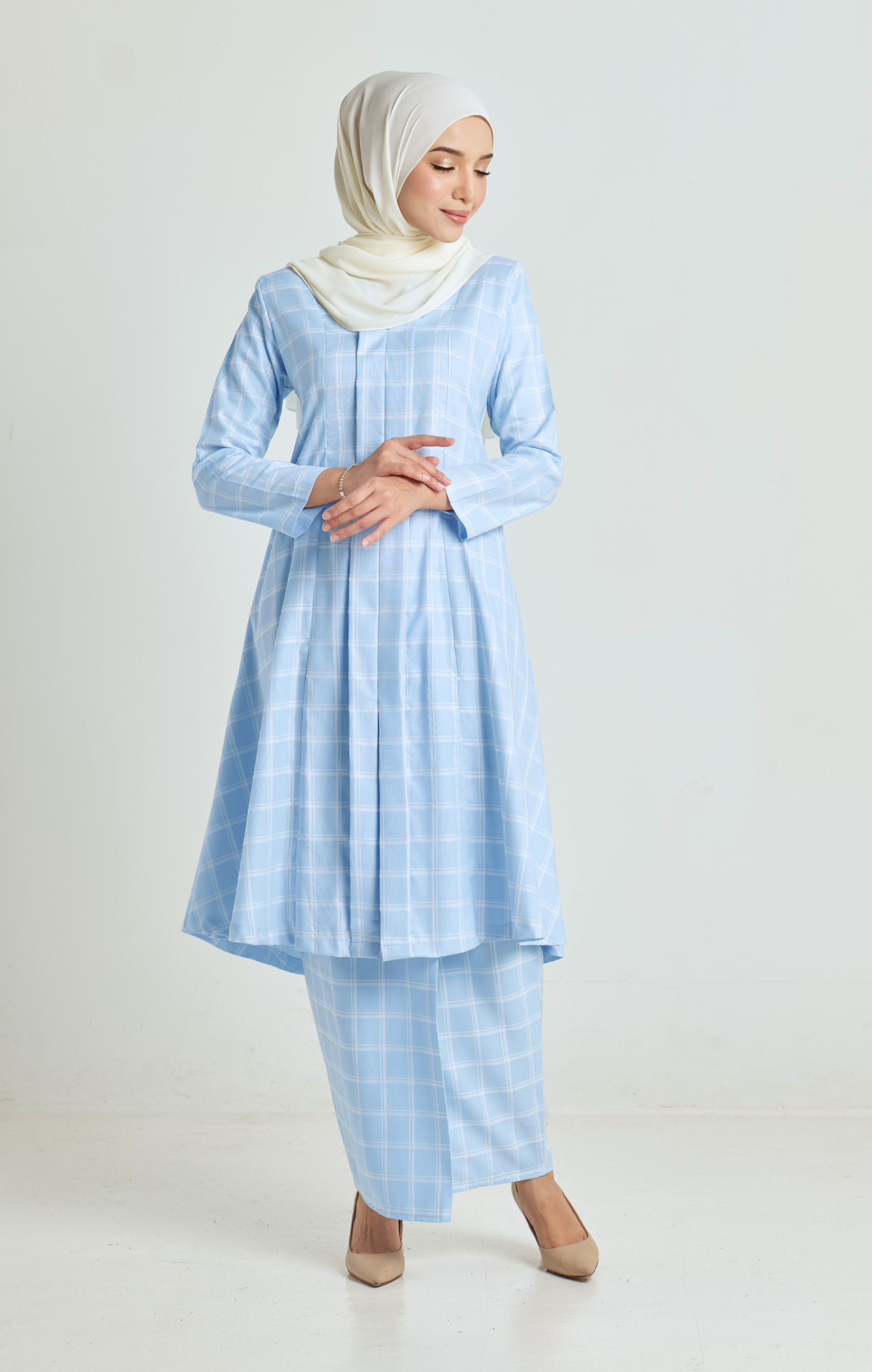 Baju Kebarung | Baby Blue