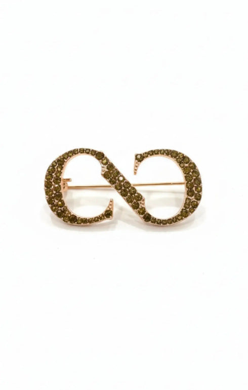 CNC BROOCH GOLD DIAMOND