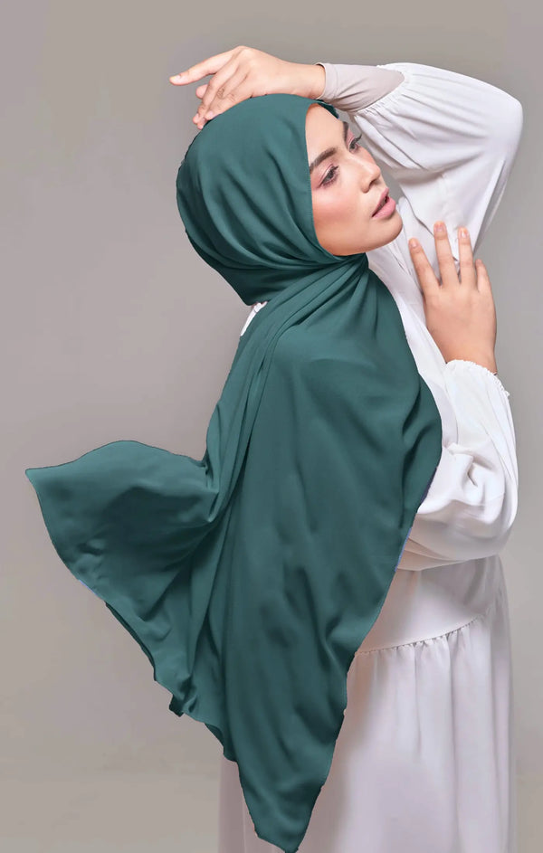FAURA SHAWL | TEAL GREEN