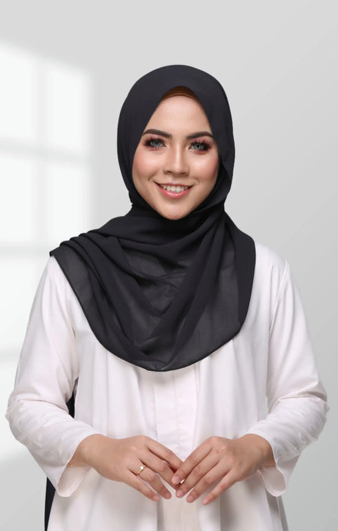 INSTANT SHAWL RANIA SEMINIT | BLACK