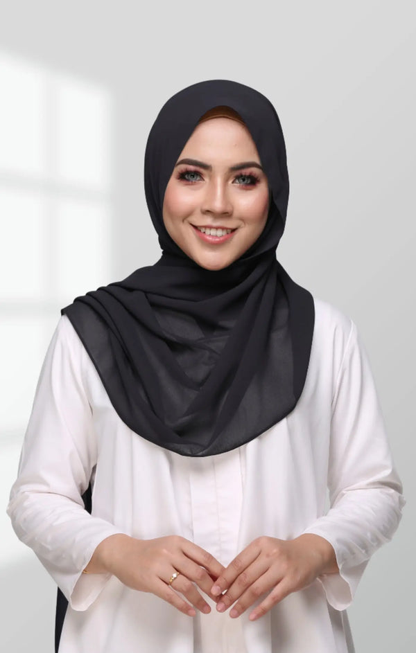 INSTANT SHAWL RANIA SEMINIT | BLACK