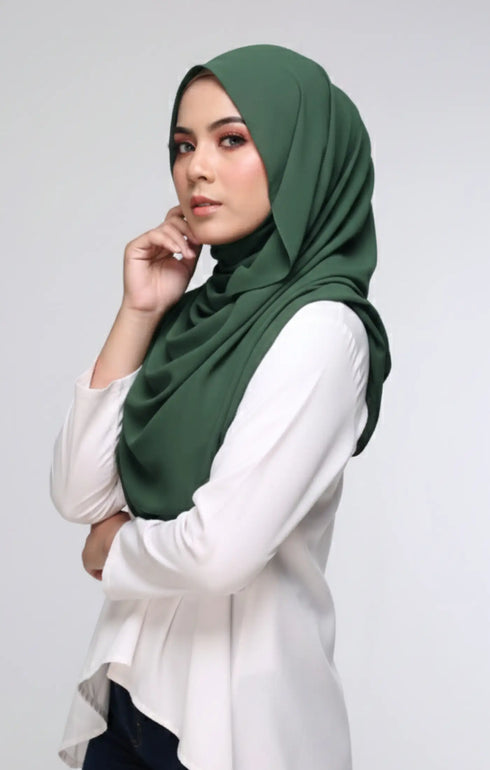 INSTANT SHAWL RANIA SEMINIT | EMERALD GREEN