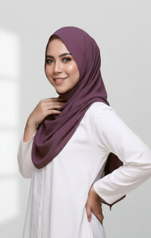 INSTANT SHAWL RANIA SEMINIT | DUSTY MAGENTA
