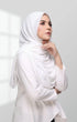 INSTANT SHAWL RANIA SEMINIT | PEARL WHITE
