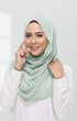 INSTANT SHAWL RANIA SEMINIT | DUSTY GREEN
