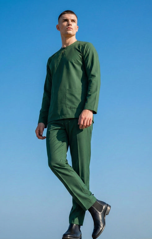ZEDAN BAJU MELAYU TELUK BELANGA | EMERALD GREEN