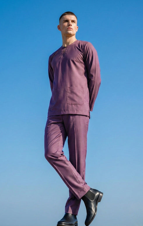 ZEDAN BAJU MELAYU TELUK BELANGA | SMOKEY PURPLE