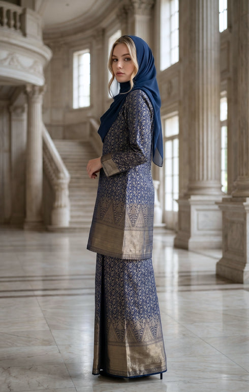 MYRA KURUNG MODEN | NAVY BLUE