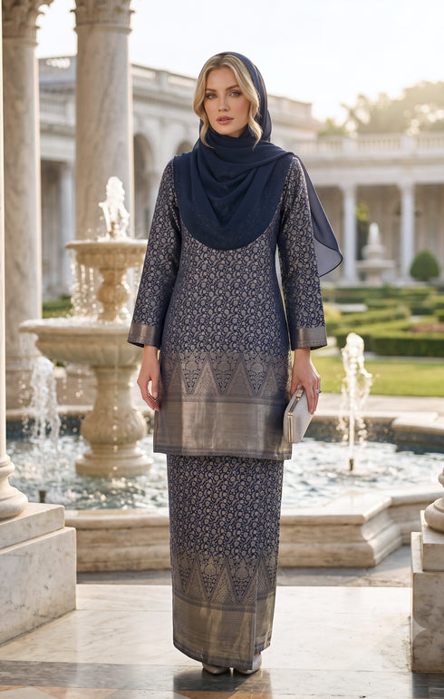 MYRA KURUNG MODEN | NAVY BLUE