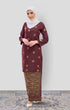 ARDINA KURUNG MODEN | MAROON GOLD