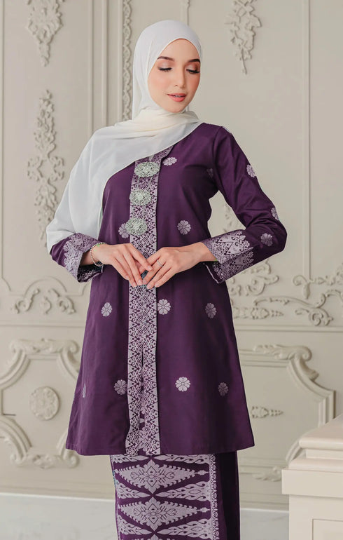 Laylo kebaya | Magenta Silver