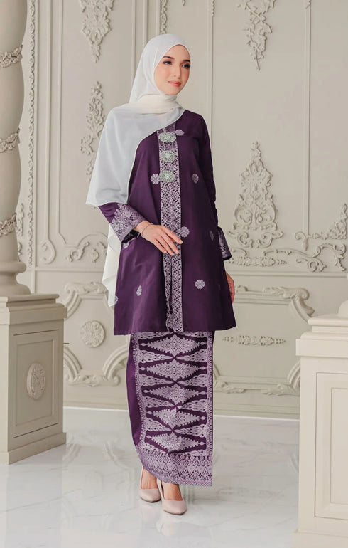 Laylo kebaya | Magenta Silver