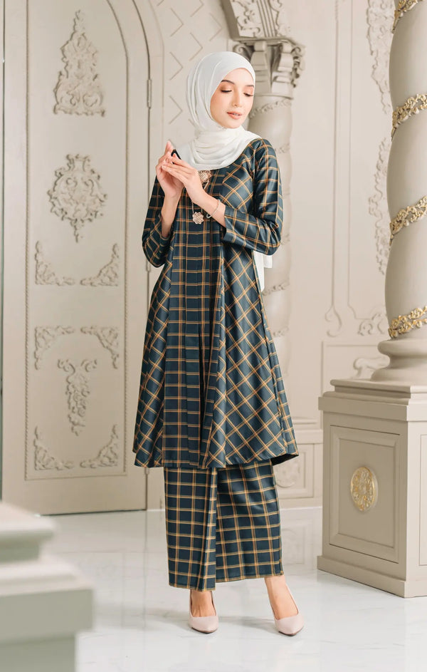 Luna 2.0 Baju Kebarung | Emerald Green