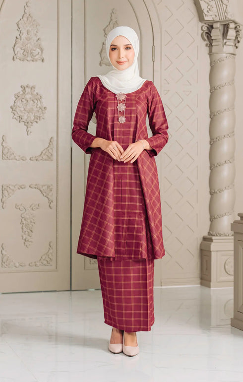 Luna 2.0 Baju Kebarung | Maroon