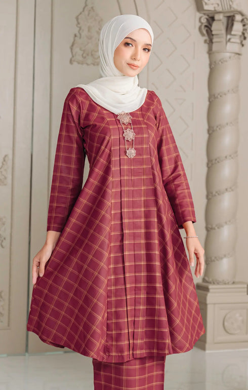 Luna 2.0 Baju Kebarung | Maroon