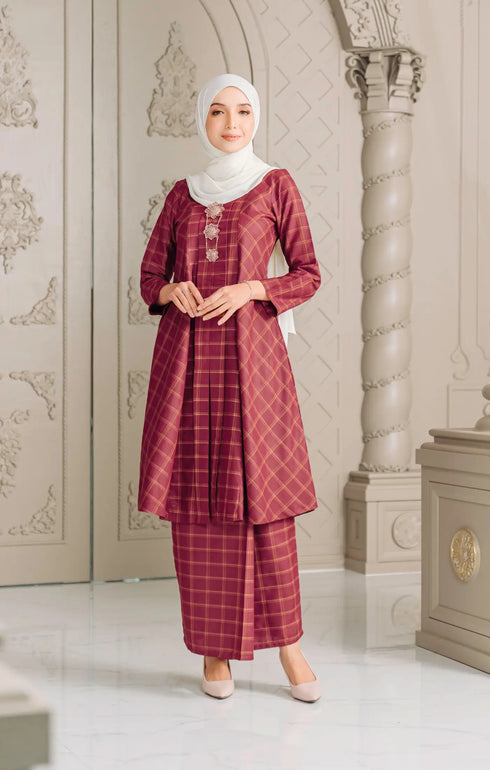 Luna 2.0 Baju Kebarung | Maroon