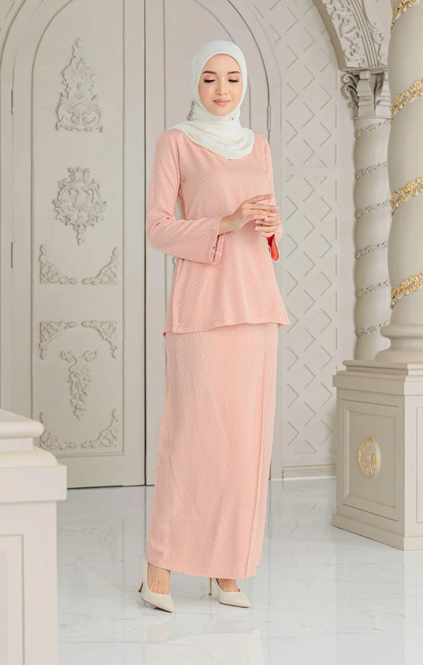 Qaseh Kurung Kedah | Light Rose Gold
