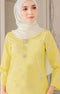ARDINA KURUNG MODEN | SOFT YELLOW SILVER
