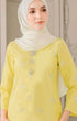 ARDINA KURUNG MODEN | SOFT YELLOW SILVER