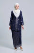 SEROJA KEBAYA | BLUE BLACK SILVER