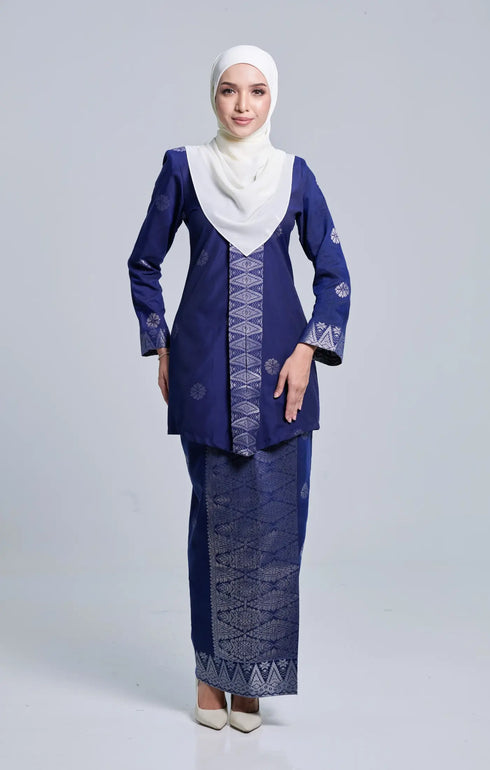 SEROJA KEBAYA | ROYAL BLUE SILVER