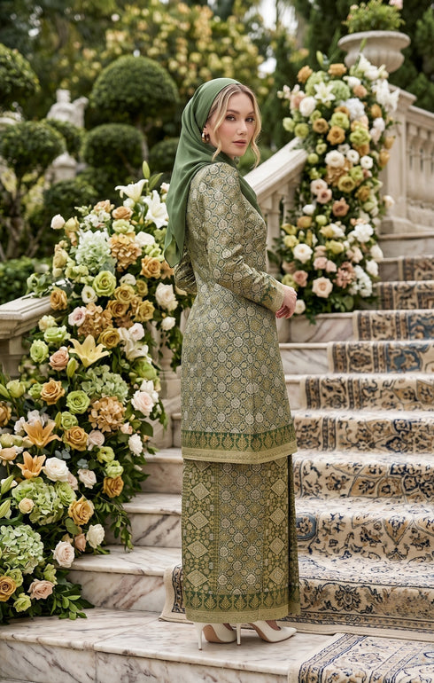 RABAI KURUNG MODEN | OLIVE GREN GOLD