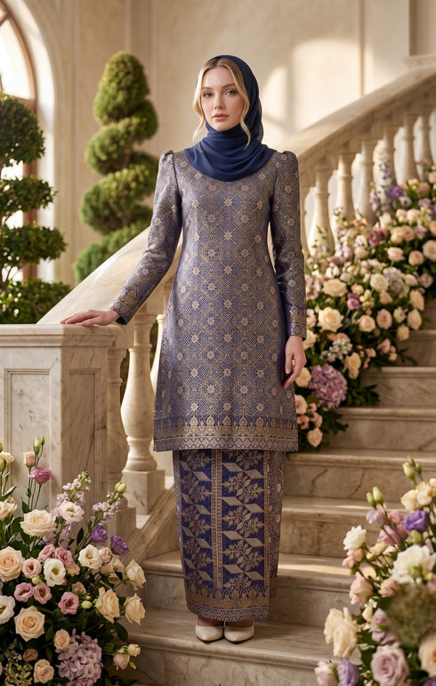 RABAI KURUNG MODEN | BLUE BLACK GOLD