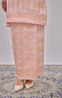 baby pink silver brocade baju kurung
