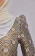 black gold baju kurung brocade