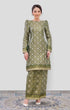 baju kurung brocade EMERALD GREEN GOLD