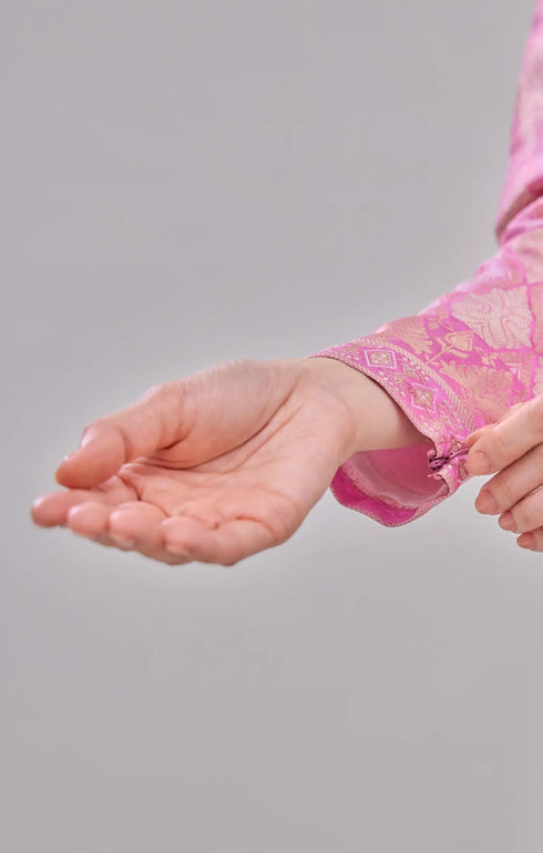 RABAI KURUNG MODEN | SHOCKING PINK GOLD