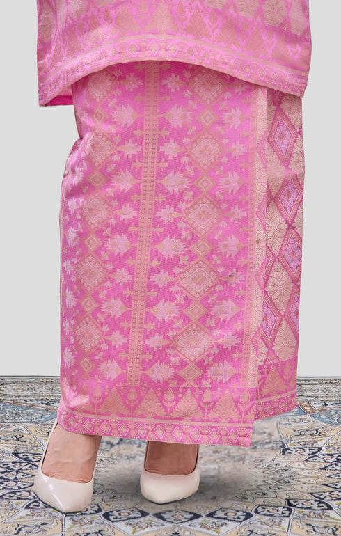 RABAI KURUNG MODEN | SHOCKING PINK GOLD