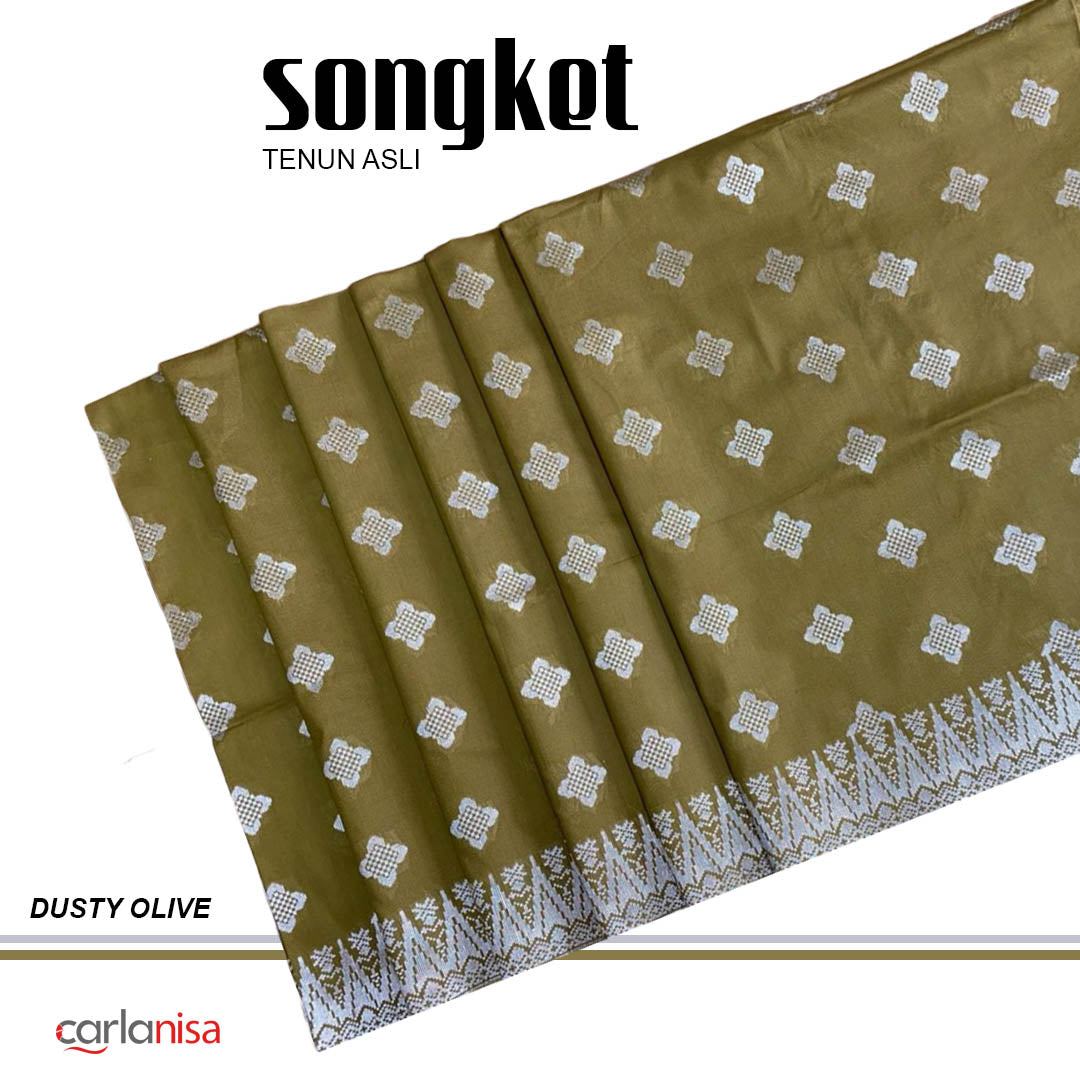 Songket Star Flower | Dusty Olive