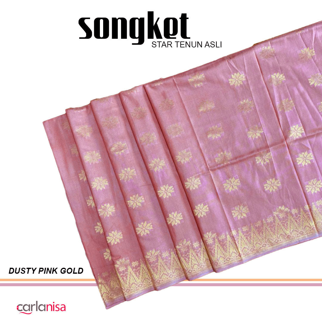 Songket Star Flower | Dusty Pink Gold