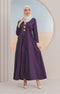 Rubi Jubah Kebarung Klasik | Dark Purple