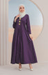Rubi Jubah Kebarung Klasik | Dark Purple