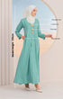 Rubi Jubah Kebarung Klasik | Sage Green