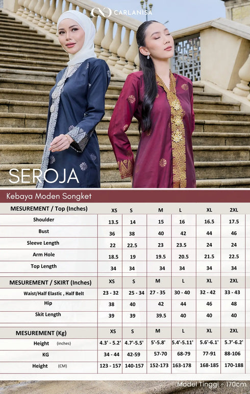 SEROJA KEBAYA | DARK EMERALD GREEN SILVER