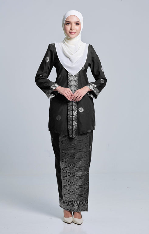 SEROJA KEBAYA | BLACK SILVER