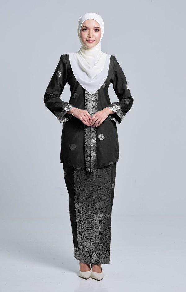 Seroja Kebaya | Black Silver