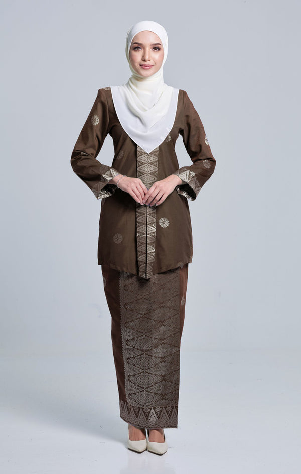 Seroja Kebaya | Chocolate Silver