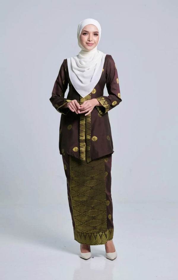 SEROJA KEBAYA | DARK CHOCOLATE GOLD