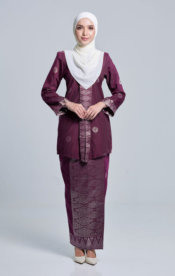 Seroja Kebaya | Magenta Silver
