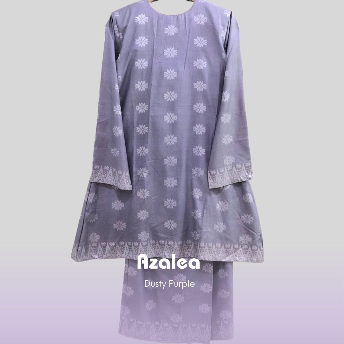 Baju Kurung Riau Songket | Lavender Silver