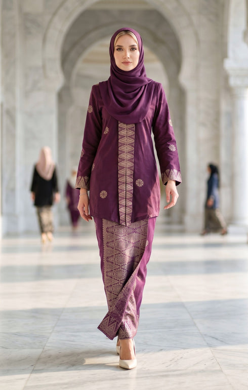 SEROJA KEBAYA | BURGUNDY