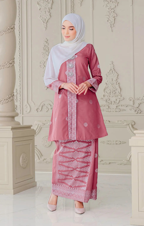 Laylo kebaya | Dusty Pink Silver