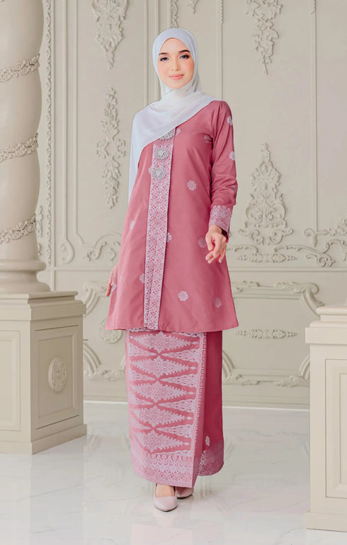 Laylo kebaya | Dusty Pink Silver